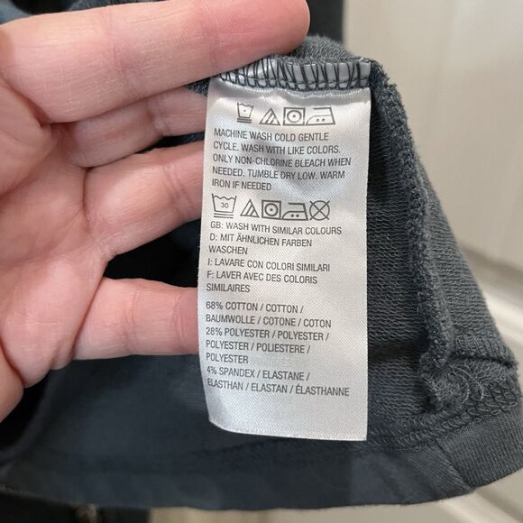 D &Co Denim & Company Jacket Womens M Gray Stretch Knit Zip Long Sleeve - Picture 9 of 11